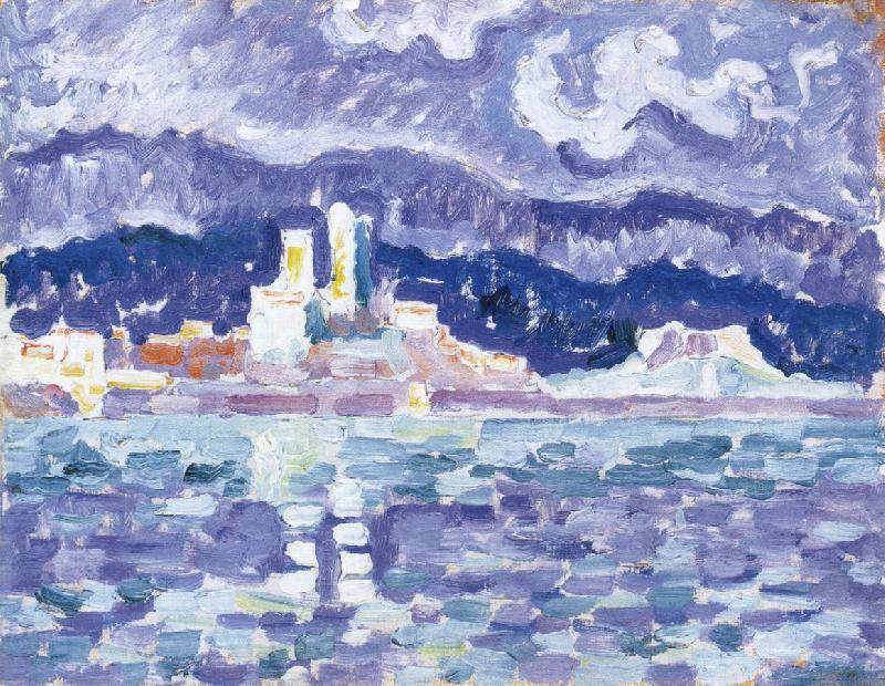 Paul Signac storm France oil painting art